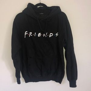 Black FRIENDS hoodie